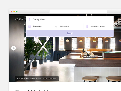 Vossy Property Search form hotel property search vossy