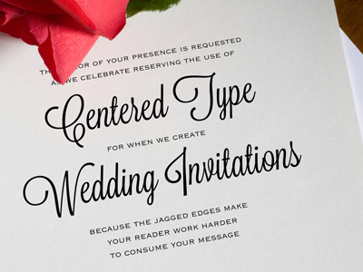 Centered Type invitation keynote presentation text typography