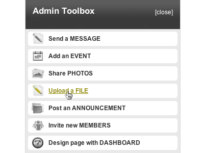 Admin Toolbox drupal navigation web web design
