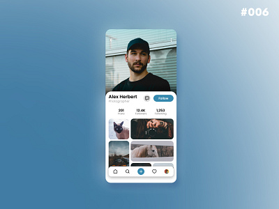 User Profile (Social Media) - Challenge Daily UI #006