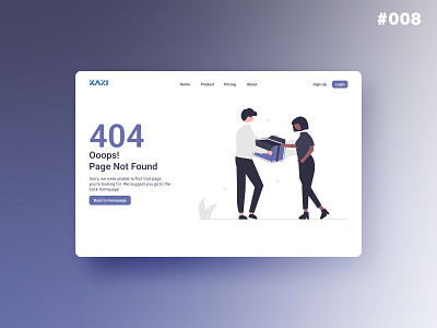 404 Page - Challenge Daily UI #008