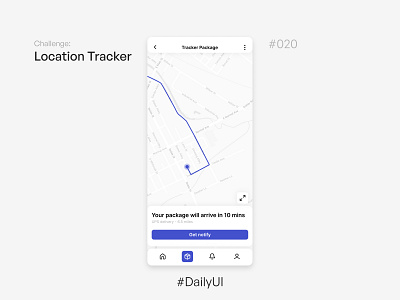 Location Tracker - Challenge Daily UI #020 020 20 dailyui design locationtracker tracker ui uidesign