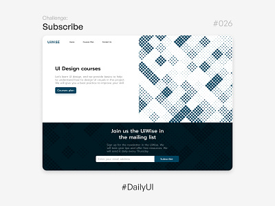 Subscribe - Challenge Daily UI #026 026 26daychallenge 26days challenge ui challengedailyui dailyui design subscribe ui uidesign