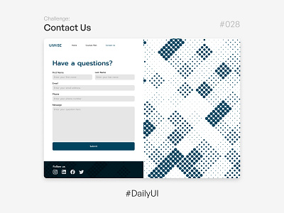 Contact Us - Challenge Daily UI #028 28 28 days 28 days challenge challenge contact us daily ui dailyui design ui uidesign