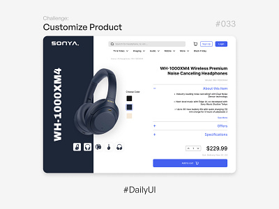 Customize Product - Challenge Daily UI #033