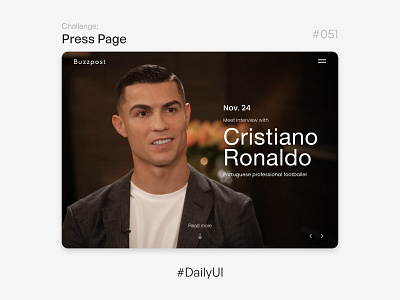 Press Page - Challenge Daily UI #051