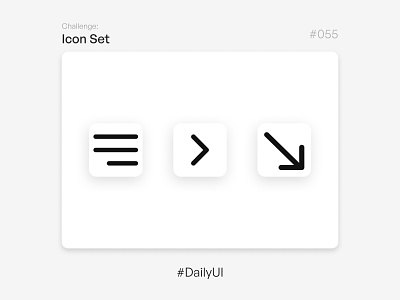 Icon Set - Challenge Daily UI #055 055 55 days daily ui dailyui design icon icon set ui uidesign uidesigner uitrends