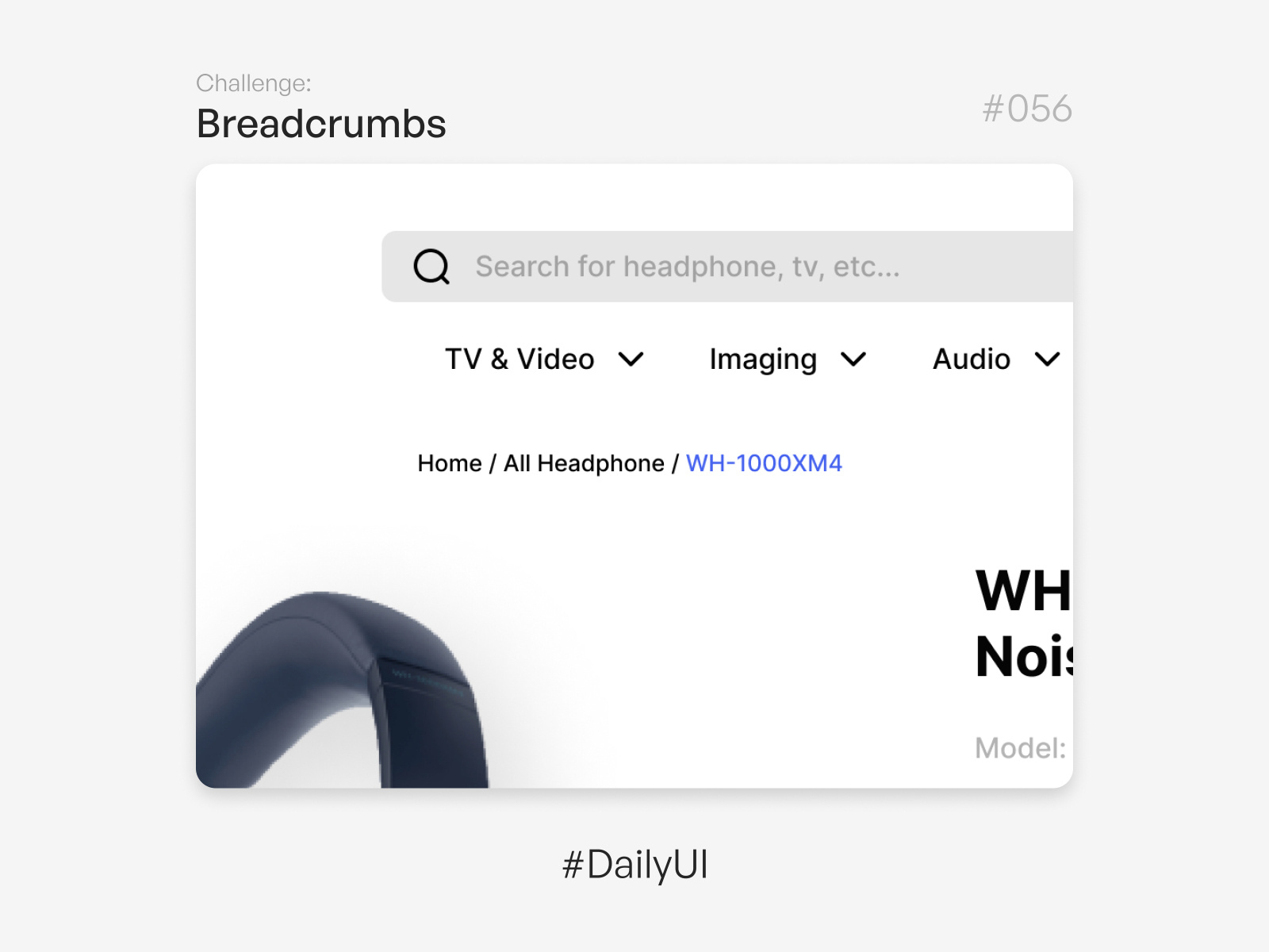 Breadcrumbs Challenge Daily UI 056 by Jeffrey Gomes on Dribbble