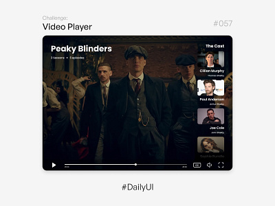 Video Player - Challenge Daily UI #057 057 57 57 daily ui daily ui dailyui design player ui uidesign uidesigner uitrends video player videoplayer