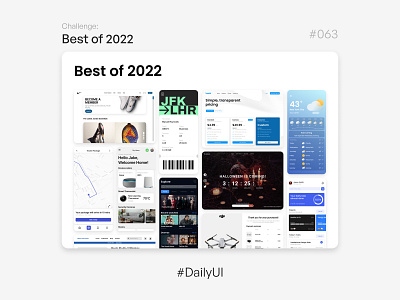 Best of 2022 - Challenge Daily UI #063 best of 2022 best2022 daily ui dailyui dailyui063 design ui uidesign uidesigner uitrends
