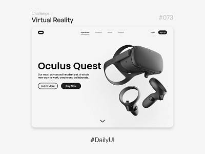 Virtual Reality - Challenge Daily UI #073 073 daily ui dailyui dailyui073 reality ui uidesign uidesigner uitrends virtual virtual reality