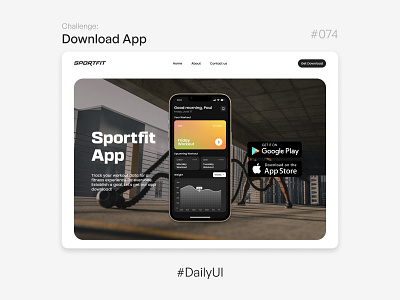 Download App - Challenge Daily UI #074