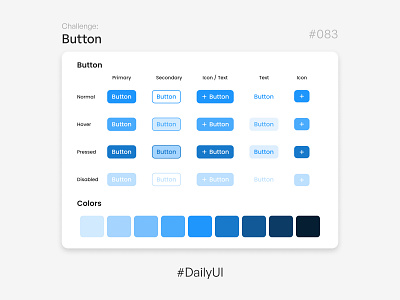Button - Challenge Daily UI #083 button daily ui design system product design ui uiux
