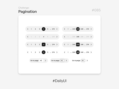 Pagination - Challenge Daily UI #085 085 challenge of daily ui daily ui pagination ui uiux ux