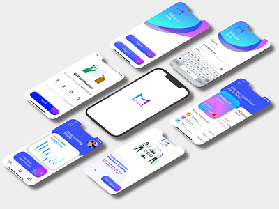 Finance Mobile App app design graphic design typography ui ux