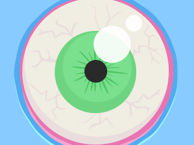 Here's Looking At You 2d avatar eye flat gross monster vector