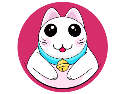 Lucky Cat avatar badge cat cute icon lucky