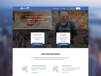 Rekadana crowdfunding design rekadana ui ux web design