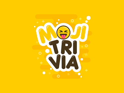 Moji Trivia app design emoji emoticon flat design game game art quiz sticker symbol trivia