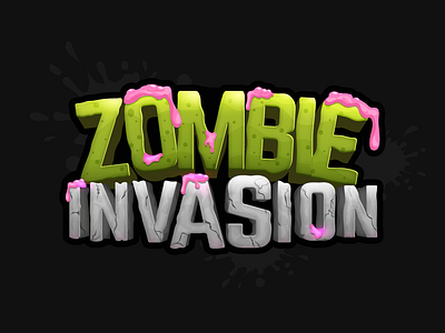 Zombie Invasion dead design game gameart halloween illustration logo scary vector zombie