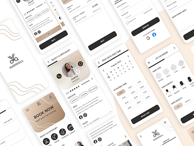 Hair Booking App Design