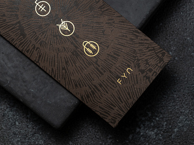 FYN Restaurant brand identity brand identity branding design embossing logo print print design