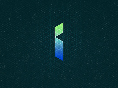 I1 30daychallenge 36daysoftype aletteraday blue design dz green i isometric letter lettering logo typogaphy