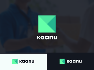 Kaanu3 arrow box delivery design dz green k klogo logo tech yanfo