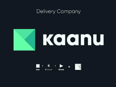 Kaanu delivery design k kaanu klogo logo