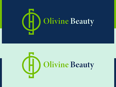 Olivine Beauty beauty brand branding design logo o olive olivine