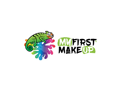 MFM | MyFirstMakeUp burki burki design colorful creative design iguana logo make up
