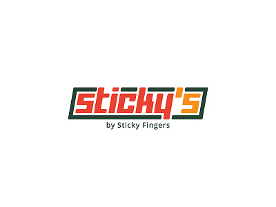 sticky's burki burki design creative design fingers logo restaurant sticky