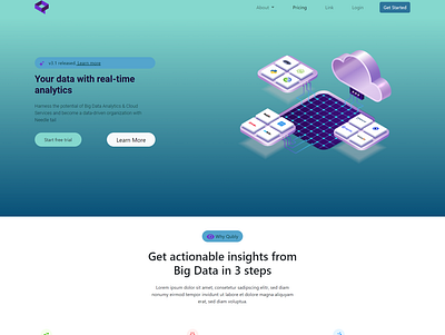 Qubly dribble design Landing page bootstrap css css3 html html5 responsive design