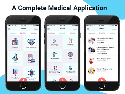A Complete Medical Application healthcare medicart speciality
