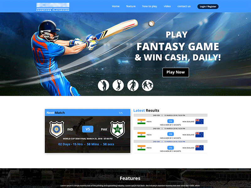 Fantasy Sport Website