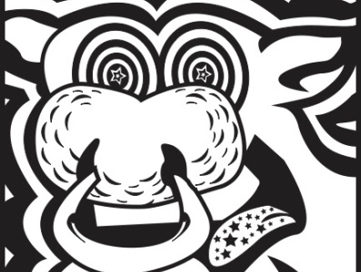 Psychedelic Animals: The Ox branding design graphic design illustration logo vector