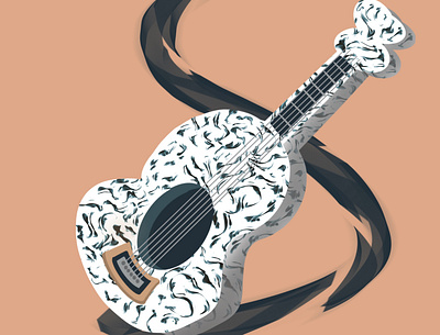 Coco Inspired Guitar animation branding characters design disney graphic design illustration music