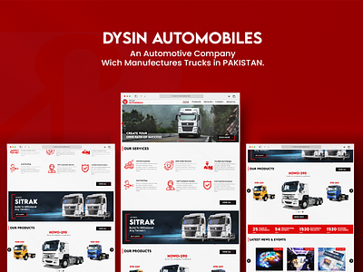 Truck Company Website UI Design | Landing Page Design