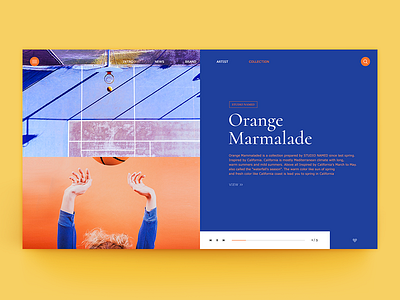 Orange Marmalade color contents grid interface ui ux web