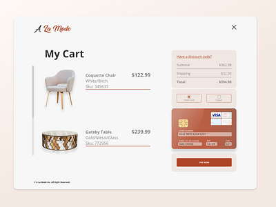 DailyUI 002 Credit Card Checkout Page