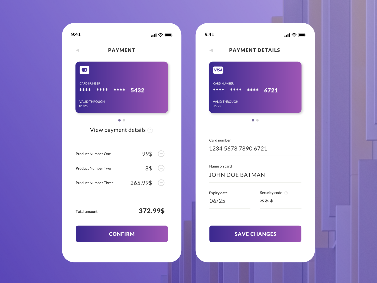 Payment checkout by Victor Kosymov on Dribbble