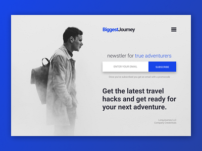 Newsletter Landing Page