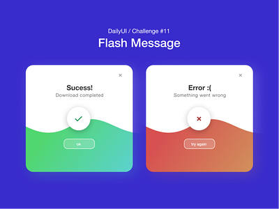 Flash Message | DailyUI 011 clean dailyui ui