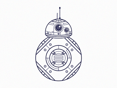 BB8 WIP bb8 droid illustration star wars vector