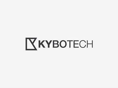 Kybotech brand id helvetica logo logo design