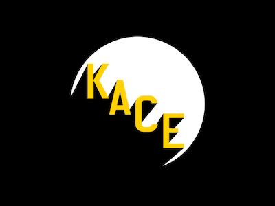 KACE Productions SM Logo black and white design film kace logo production social media spotlight yellow