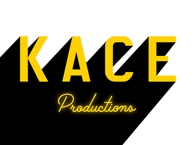 KACE Productions Logo black and white film kace logo productions social media yellow