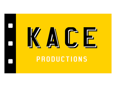 Logo Proposal for KACE Productions design film font logo proposal type