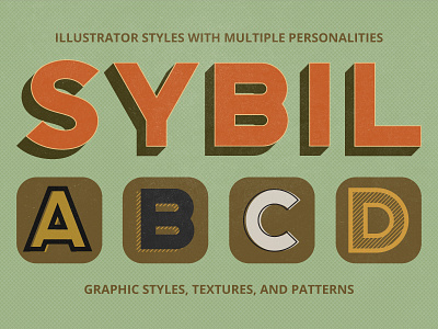 Sybil — Illustrator Styles effects illustrator styles retro