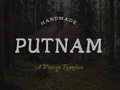Putnam Vintage Typeface 17th century labels the witch vintage vintage font